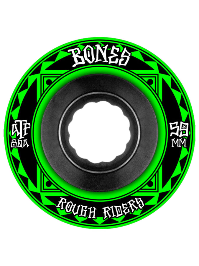 Bones ATF Rough Riders Runners Skateboard Wheels 2025 | GREEN