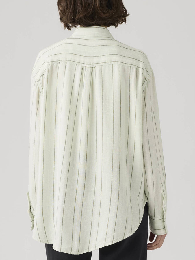 Levis Harlie Boyfriend Polly Stripe L/S Shirt Spring 2026 | PALE BLUE