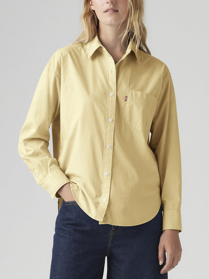 Levis Harlie Boyfriend Vanilla Buttondown Shirt Spring 2026 | FRENCH VANILLA GD