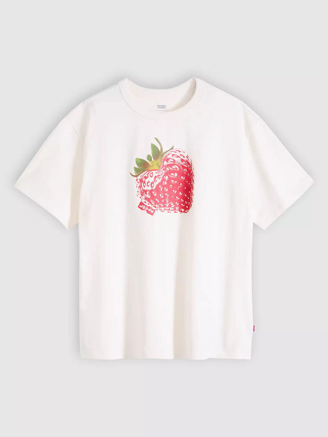 Levis Graphic Tabor Heart Strawberry Egret T-Shirt Spring2026 | EGRET (0017)