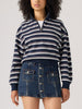 Levis Everyday Quarter Zip Ruby Stripe Navy Sweater Fall 2026