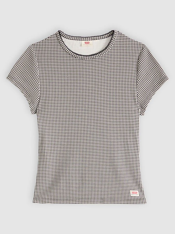 Levis Dry Goods Patricia Printed Check T-Shirt Spring 2026 | ANTHRACITE NIGHT (0002)