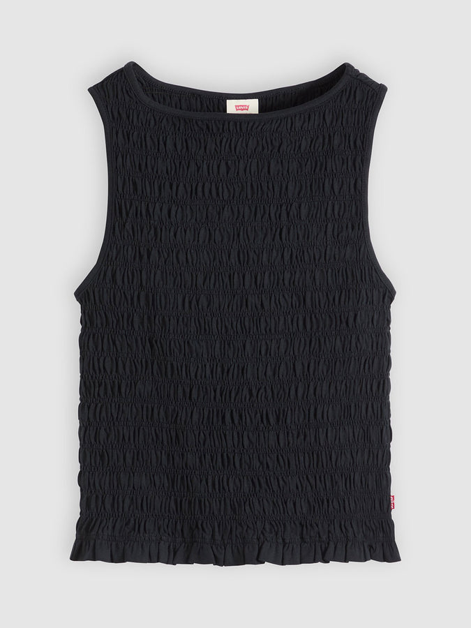 Levis Bella Smocked Anthracite Night Tank Top Summer 2026 | ANTHRACITE NIGHT (0000)