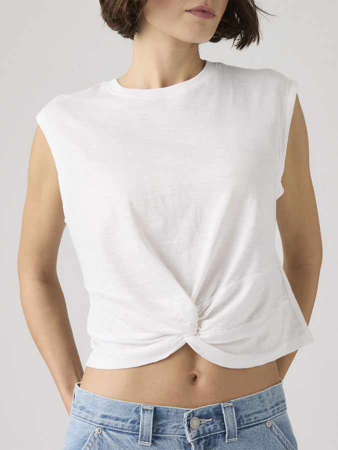 Levis Jemma Knot Bright White T-Shirt Spring 2026 | BRIGHT WHITE