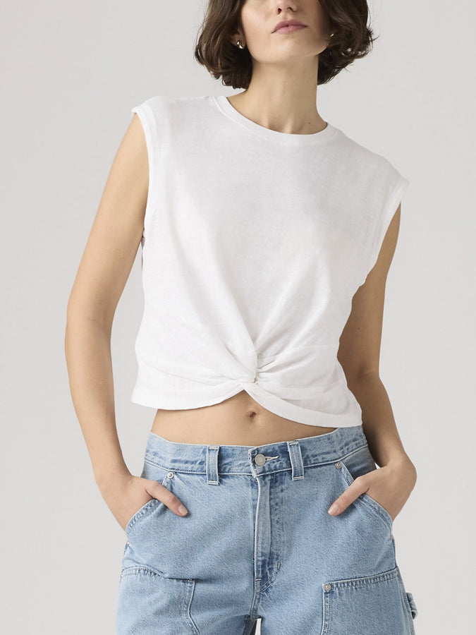 Levis Jemma Knot Bright White T-Shirt Spring 2026 | BRIGHT WHITE