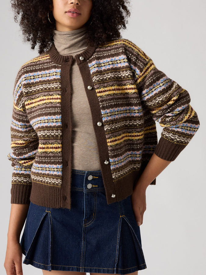 Levis Charlotte Lea Fairisle Java Cardigan Fall 2026 | JAVA (0003)