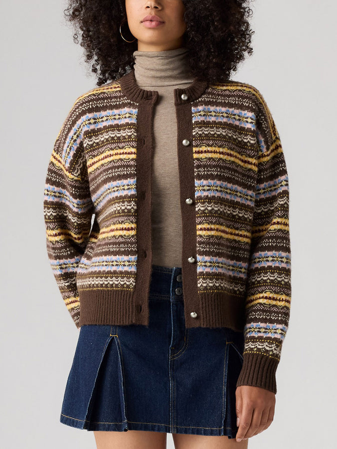 Levis Charlotte Lea Fairisle Java Cardigan Fall 2026 | JAVA (0003)