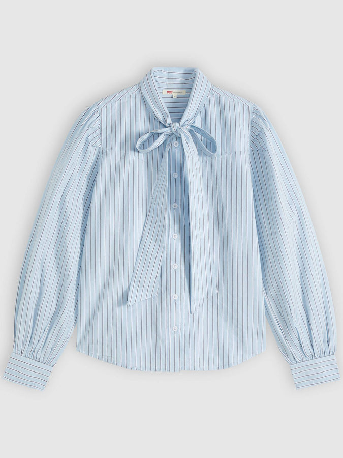 Levis Judice Western Sherman Strpe Buttondown Shirt Fall 2026 | ANGEL FALLS (0002)