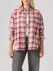 Levi's Nash Flannel Eliana Plaid Rose Sauvage Long Sleeve Buttondown Shirt Fall 2026
