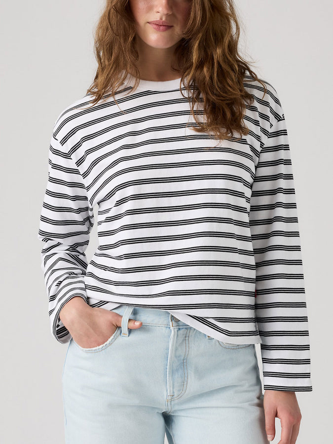 Levis Vintage Paloma Stripe Bright White T-Shirt Fall 2026 | BRIGHT WHITE (0002)
