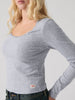 Levis Dry Goods Pointelle Lace Heather Gray T-Shirt Fall 2026