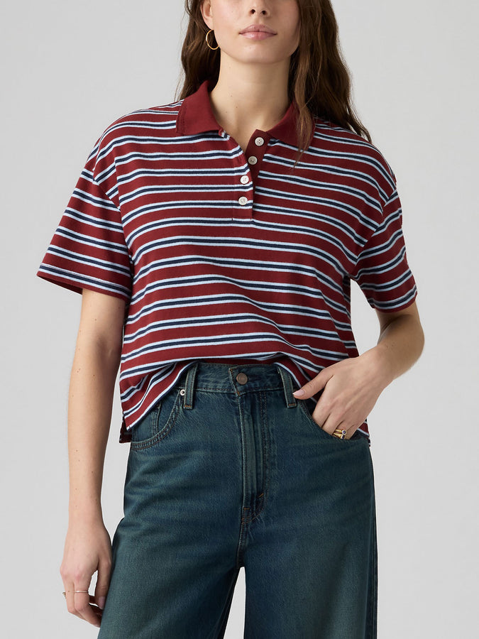 Levis Didion Burgundy Milano Warm Cabernet Polo Fall 2026 | WARM CABERNET (0000)