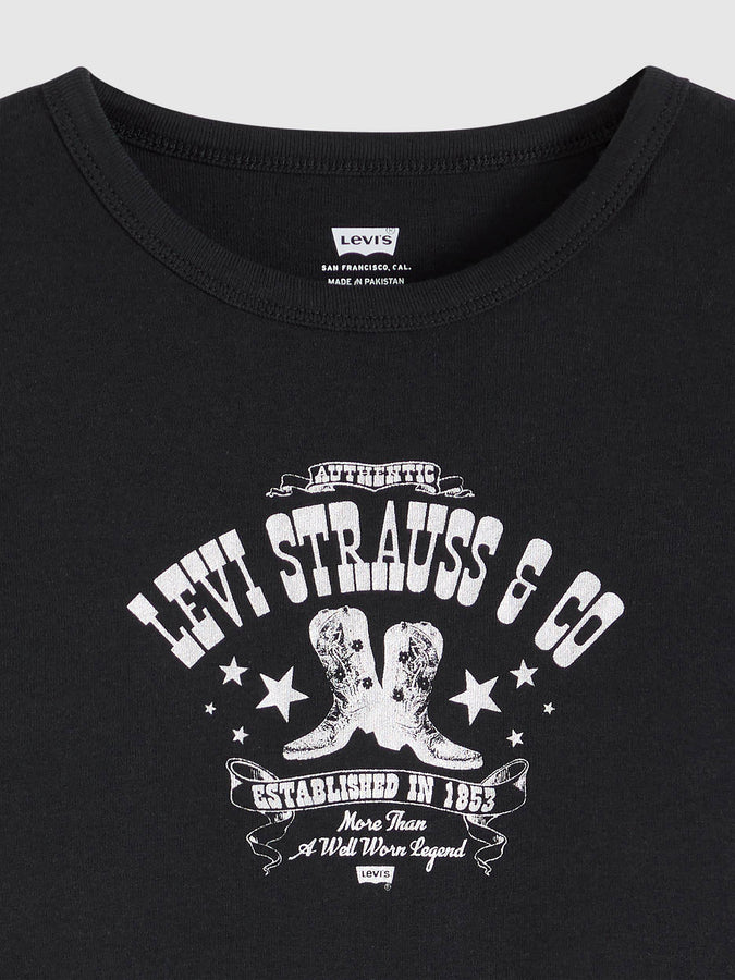 Levis Graphic Metallic Boot Poster T-Shirt Spring 2026 | ANTHRACITE (0060)