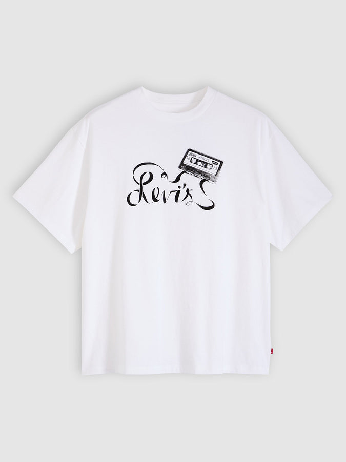 Levis Graphic Levis Tape Bright White T-Shirt Spring 2026 | BRIGHT WHITE (0104)