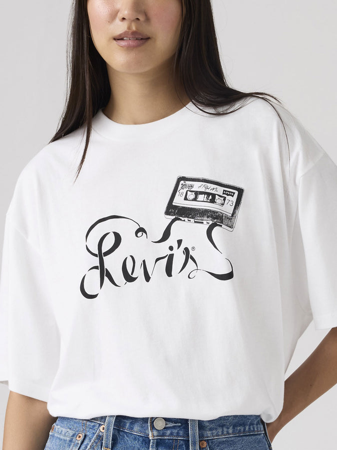 Levis Graphic Levis Tape Bright White T-Shirt Spring 2026 | BRIGHT WHITE (0104)