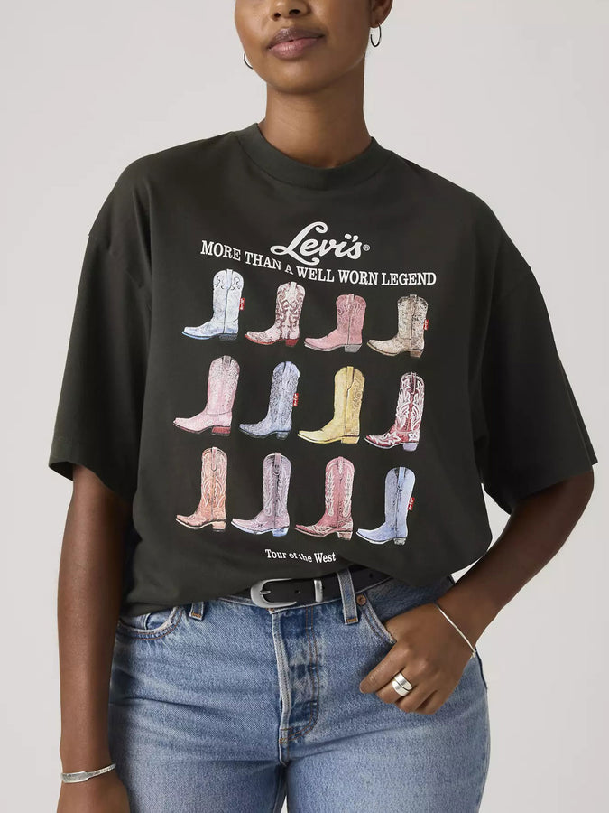 Levis Graphic All The Boots Pirate Black T-Shirt Spring 2026 | PIRATE BLACK (0115)