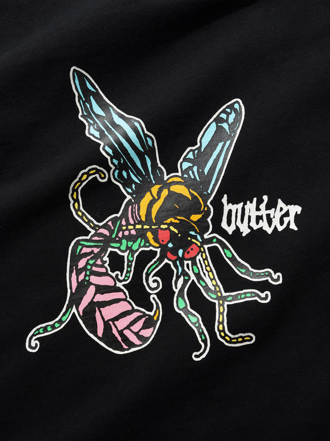 Butter Goods Wasp T-Shirt Spring 2026 | BLACK