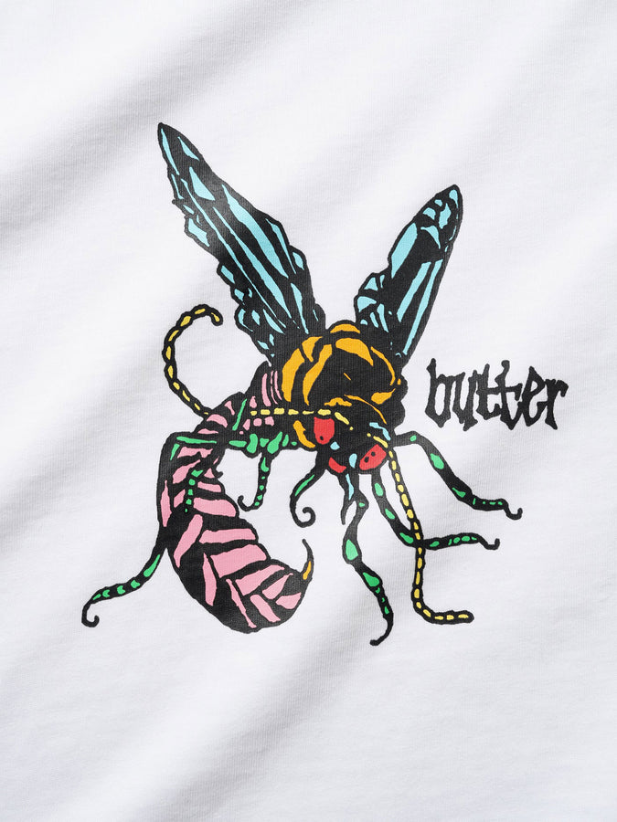 Butter Goods Wasp T-Shirt Spring 2026 | WHITE