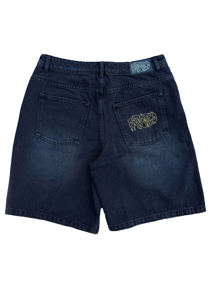 Frosted Wavy Shorts Fall 2026 | SUNFADED BLUE
