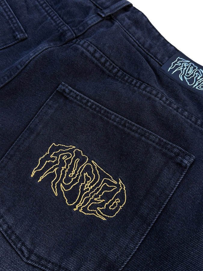 Frosted Wavy Shorts Fall 2026 | SUNFADED BLUE