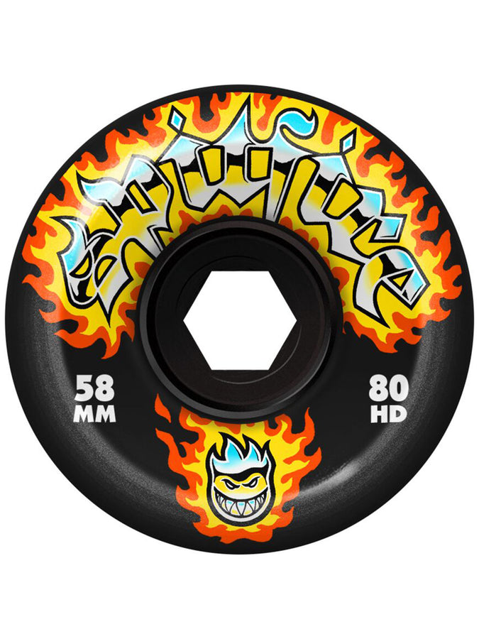 Spitfire Chrome Venom Conical 58mm Skateboard Wheels 2025 | BLACK