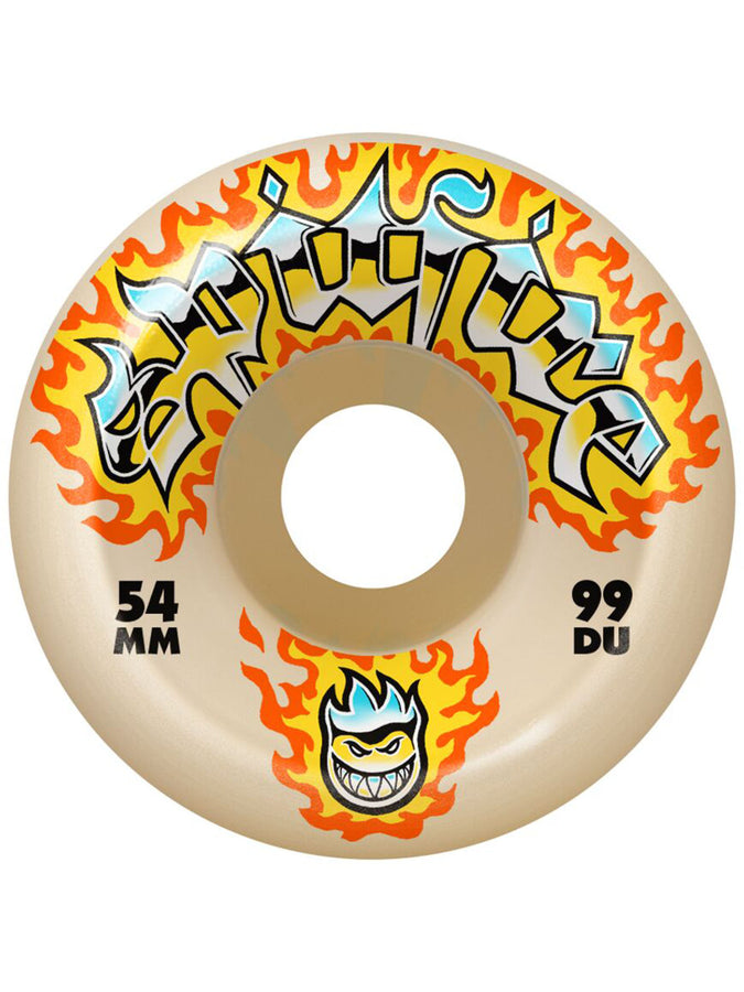 Spitfire F4 Chrome Venom Conical Full Skateboard Wheels 2025 | NATURAL