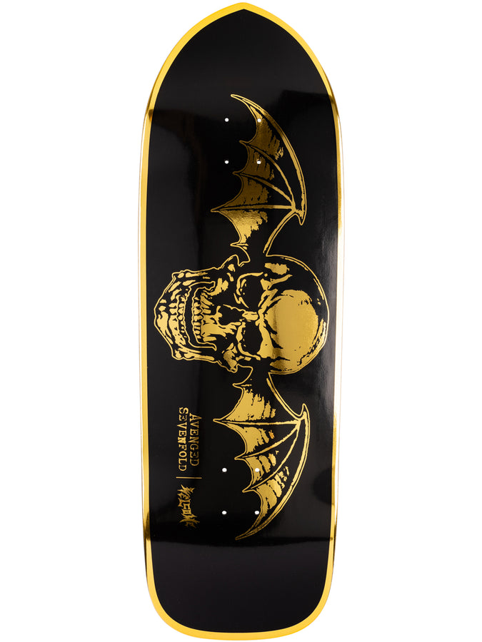 Welcome x Avenged Sevenfold Deathbat 10.5 Skateboard Deck | BLACK/GOLD FOIL