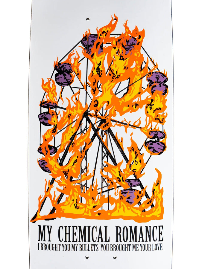 Welcome x My Chemical Romance My Bullets 8.8 Skateboard Deck | WHITE