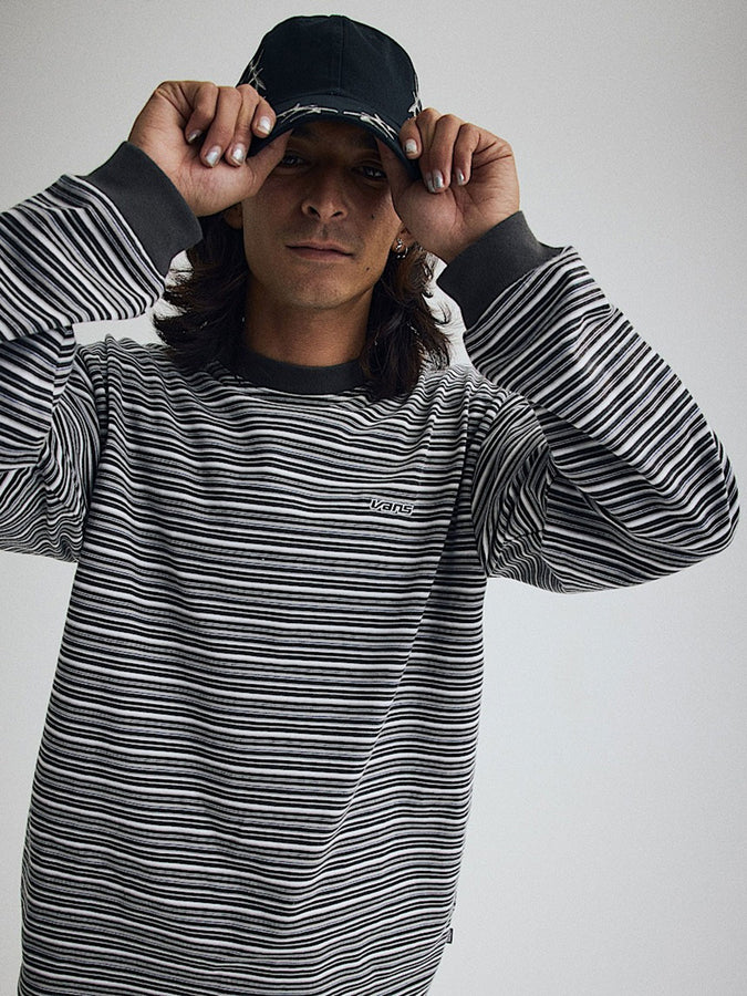 Vans Wesley Long Sleeve T-Shirt Spring 2026 | FADED BLACK/DRIZZLE (GBN)