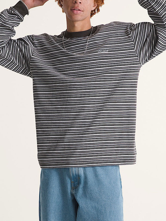 Vans Wesley Long Sleeve T-Shirt Spring 2026 | FADED BLACK/DRIZZLE (GBN)