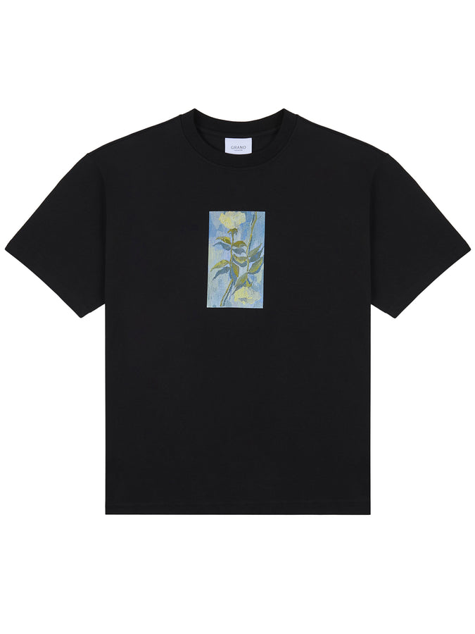 Grand Conor White Rose T-Shirt Fall 2026 | BLACK