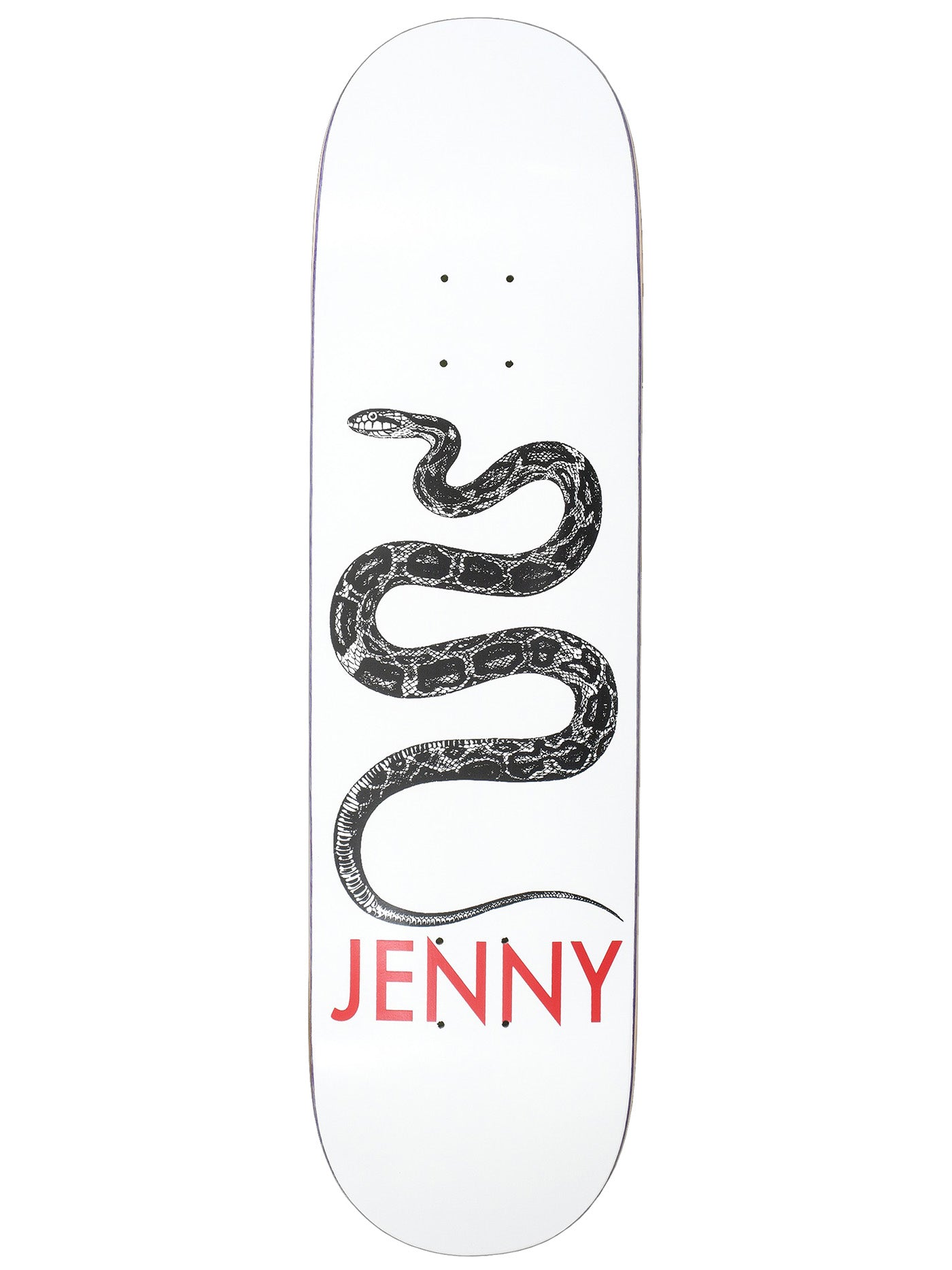 Jenny Snek White 8.25" Skateboard Deck