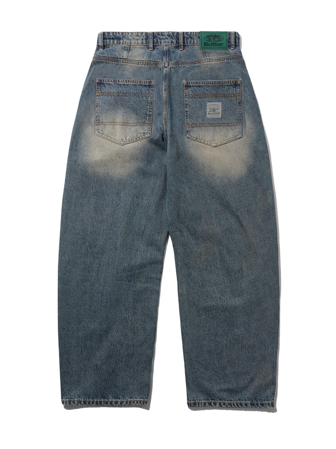 Butter Goods Wide Cut Jeans Summer 2026 | DIRTY WASH INDIGO