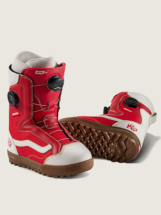 Vans Encore Pro Racing Red/Marshmallow Snowboard Boots 2026 | EMPIRE
