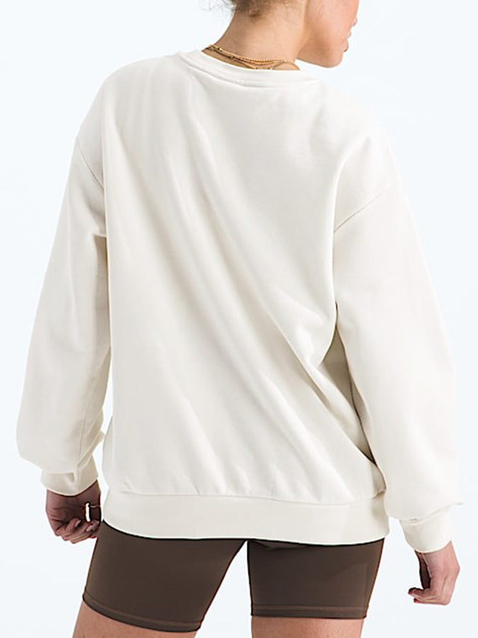 TNF Evolution Simple Dome Oversized Crewneck Sweatshirt | WHITE DUNE (QLI)