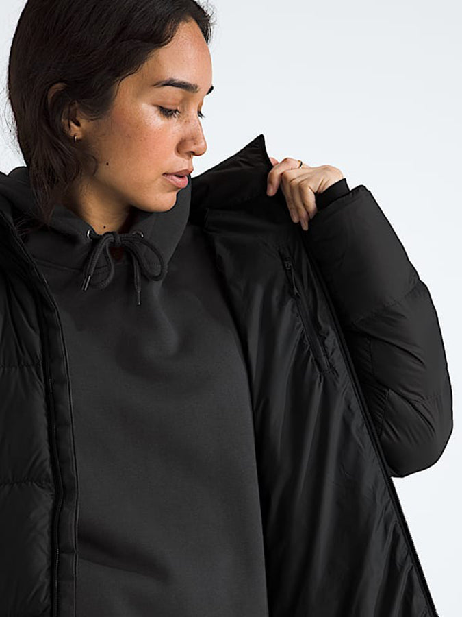 The North Face Hydrenalite City Long Down Hooded Parka Jacket | TNF BLACK (JK3)