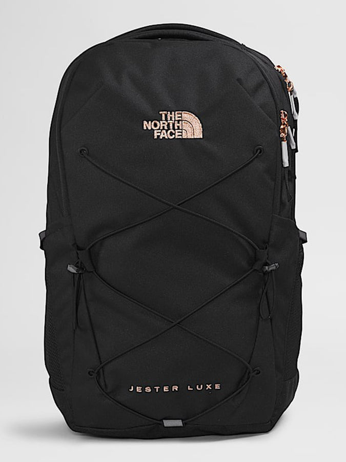 The North Face Jester Luxe Backpack | TNF BLACK/BRNT CORAL MET (7ZQ)