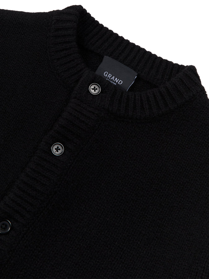 Grand Wool Cardigan Fall 2026 | BLACK