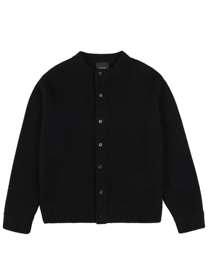 Grand Wool Cardigan Fall 2026 | BLACK