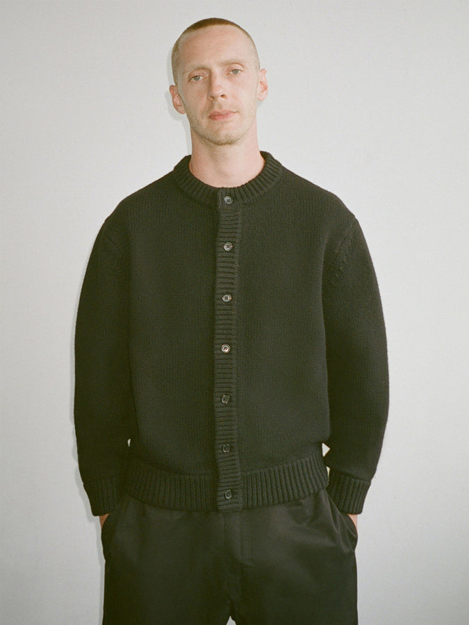 Grand Wool Cardigan Fall 2026 | BLACK