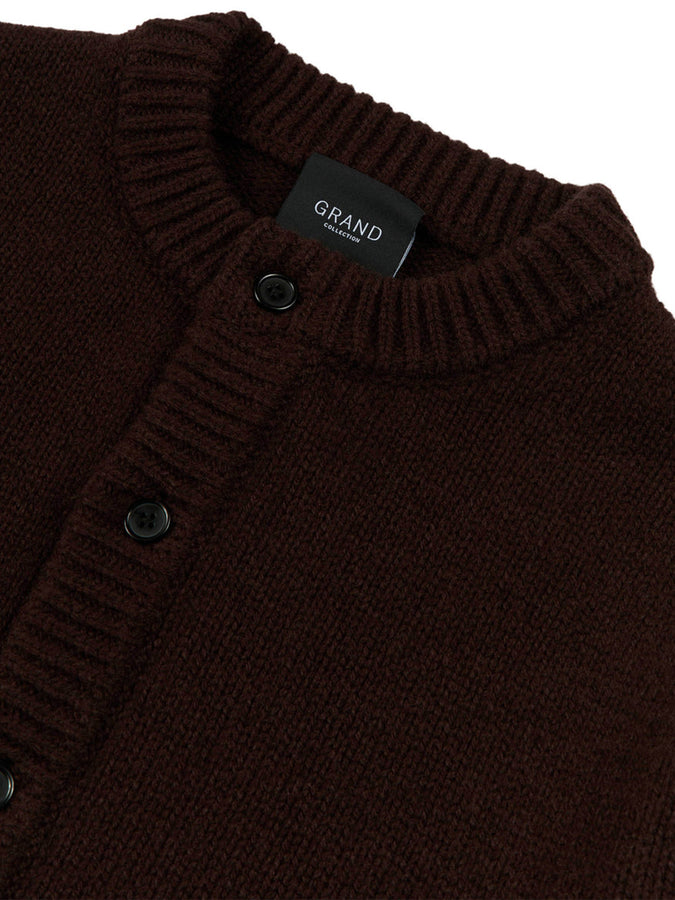 Grand Wool Cardigan Fall 2026 | ESPRESSO