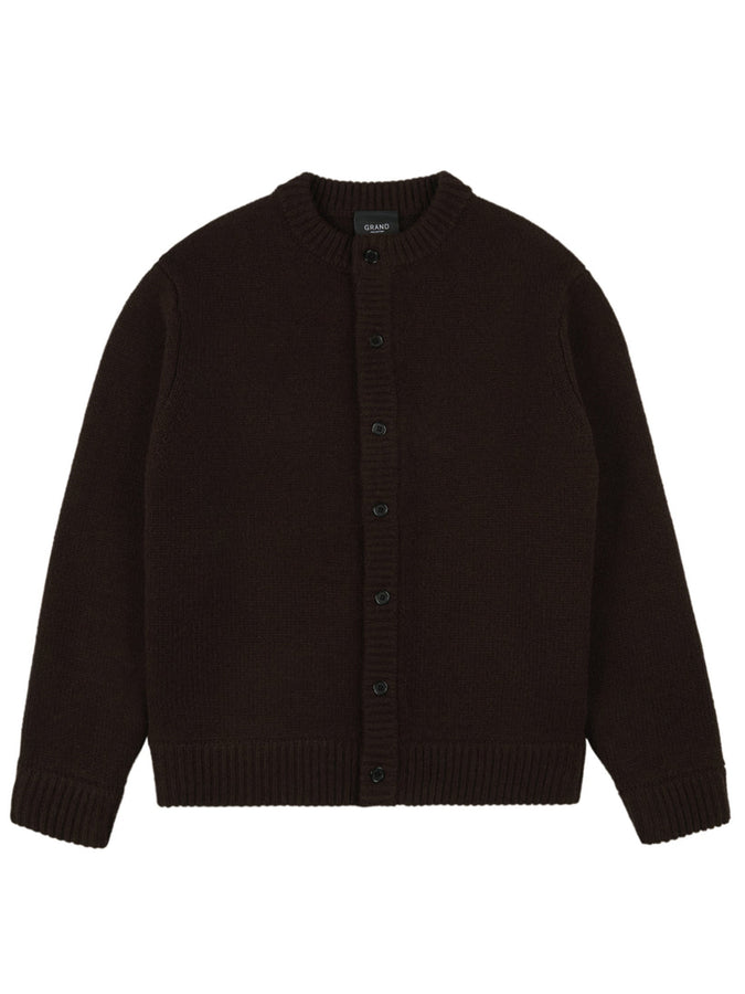Grand Wool Cardigan Fall 2026 | ESPRESSO
