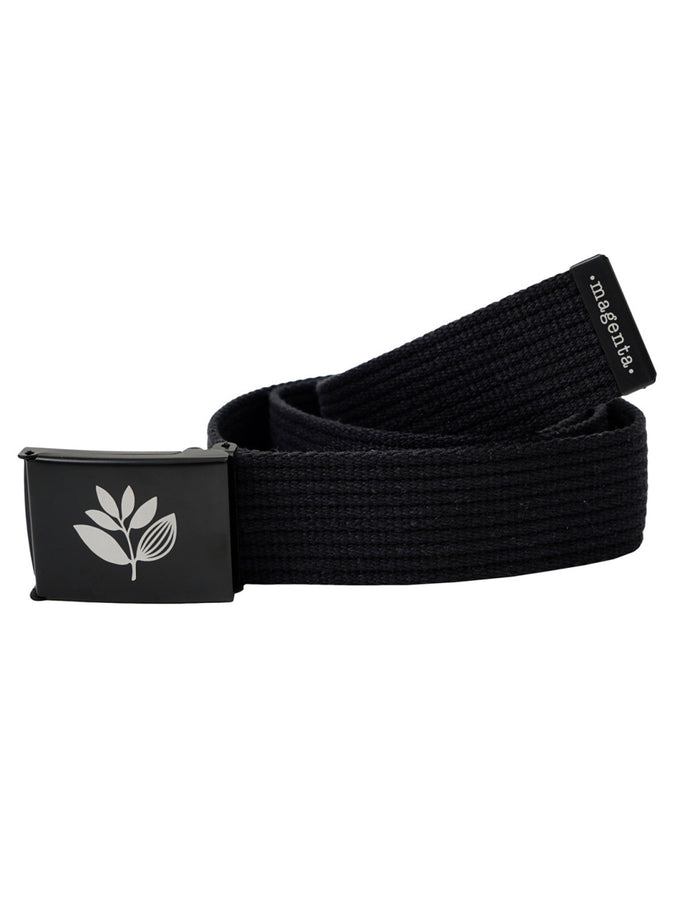 Magenta Plant Clip Belt | BLACK