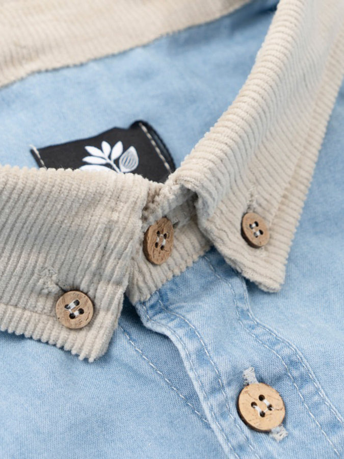 Magenta PWS Long Sleeve Buttondown Shirt Spring 2024 | WASHED DENIM