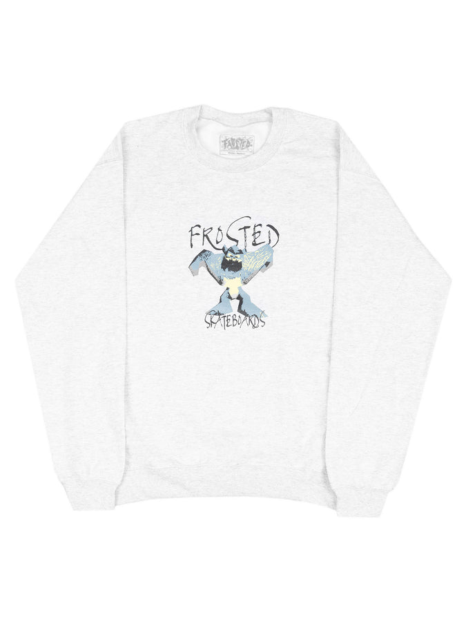 Frosted Skateboards Yeti Crewneck Sweatshirt Summer 2026 | ASH GREY