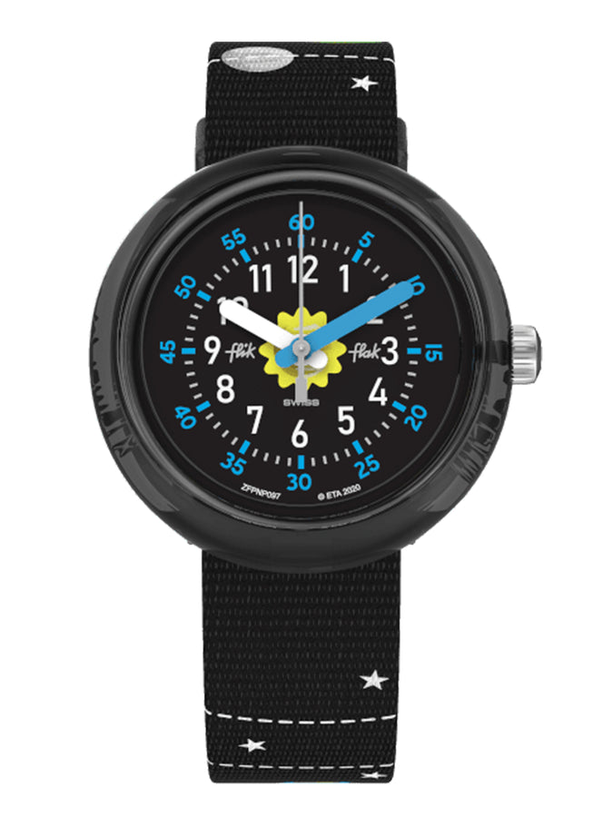 Swatch Flik Flak Solar System Watch | BLACK
