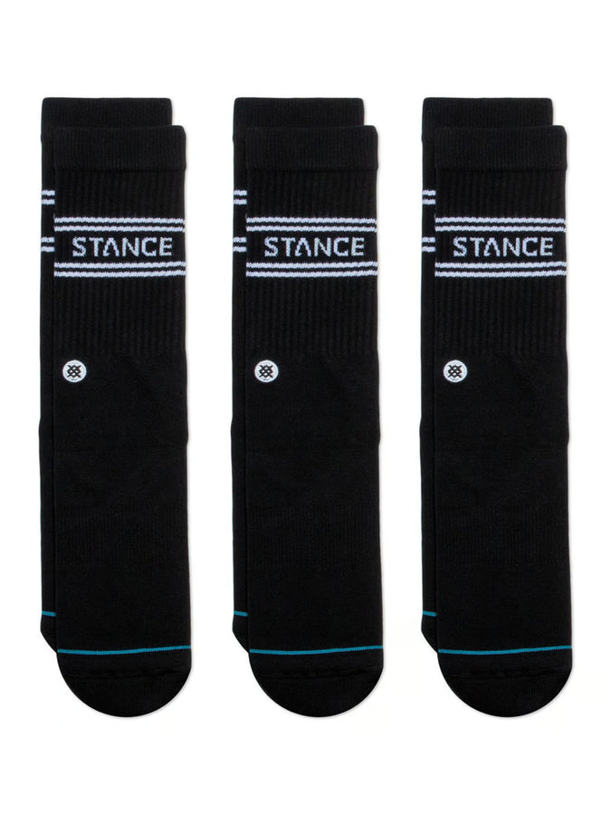 Stance Basic 3 Pack Socks | BLACK (BLK)