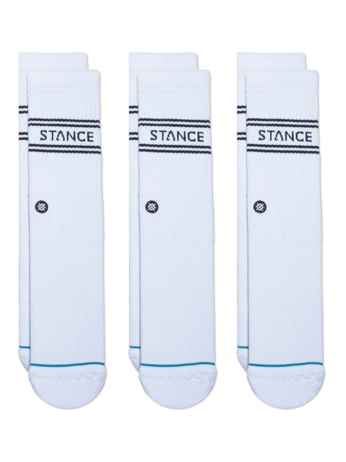 Stance Basic 3 Pack Socks | WHITE (WHT)
