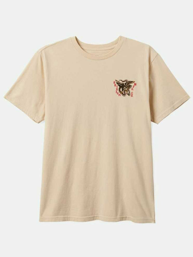 Brixton Battle Short Sleeve T-Shirt Summer 2024 | CREAM CLASSIC WASH