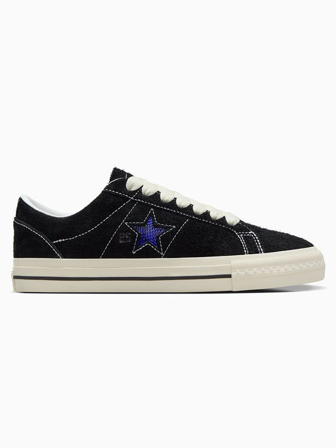 Converse x Quartersnacks One Star Pro Black Shoes Spring 2024 | BLACK/EGRET/HYPER BLUE